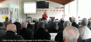 Gillian addresses Milford Probus Club