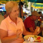 woman-in-restaurant How could he forget his pin number?